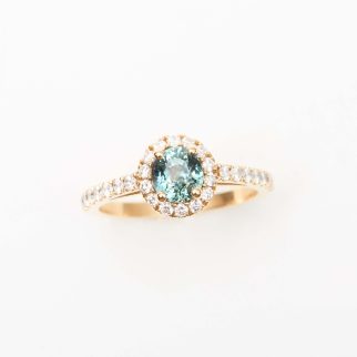 Bague Jaffna - Saphir Teal 1.06 carats