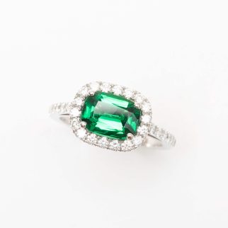 Bague Jaffna - Tsavorite coussin 2.05 cts