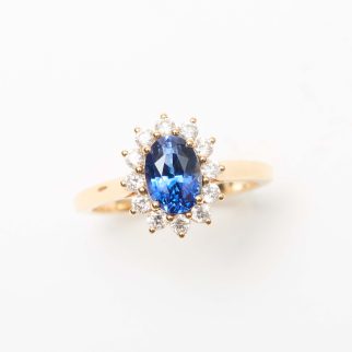 Bague Ella - Saphir Vivid Blue 1.78 carats