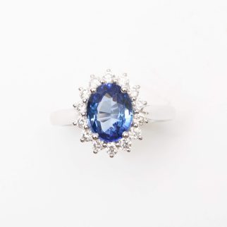 Bague Ella - Saphir Vivid Blue 2.28 carats