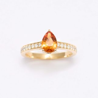 Bague Trinco - Grenat Mandarin 1.11 carats