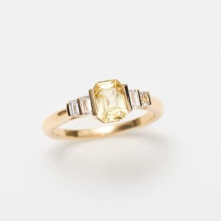 Bague Esmeralda - Saphir Jaune 1.21 carats