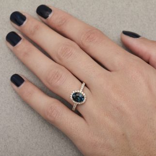 Bague Jaffna - Saphir Teal 1.61 carats