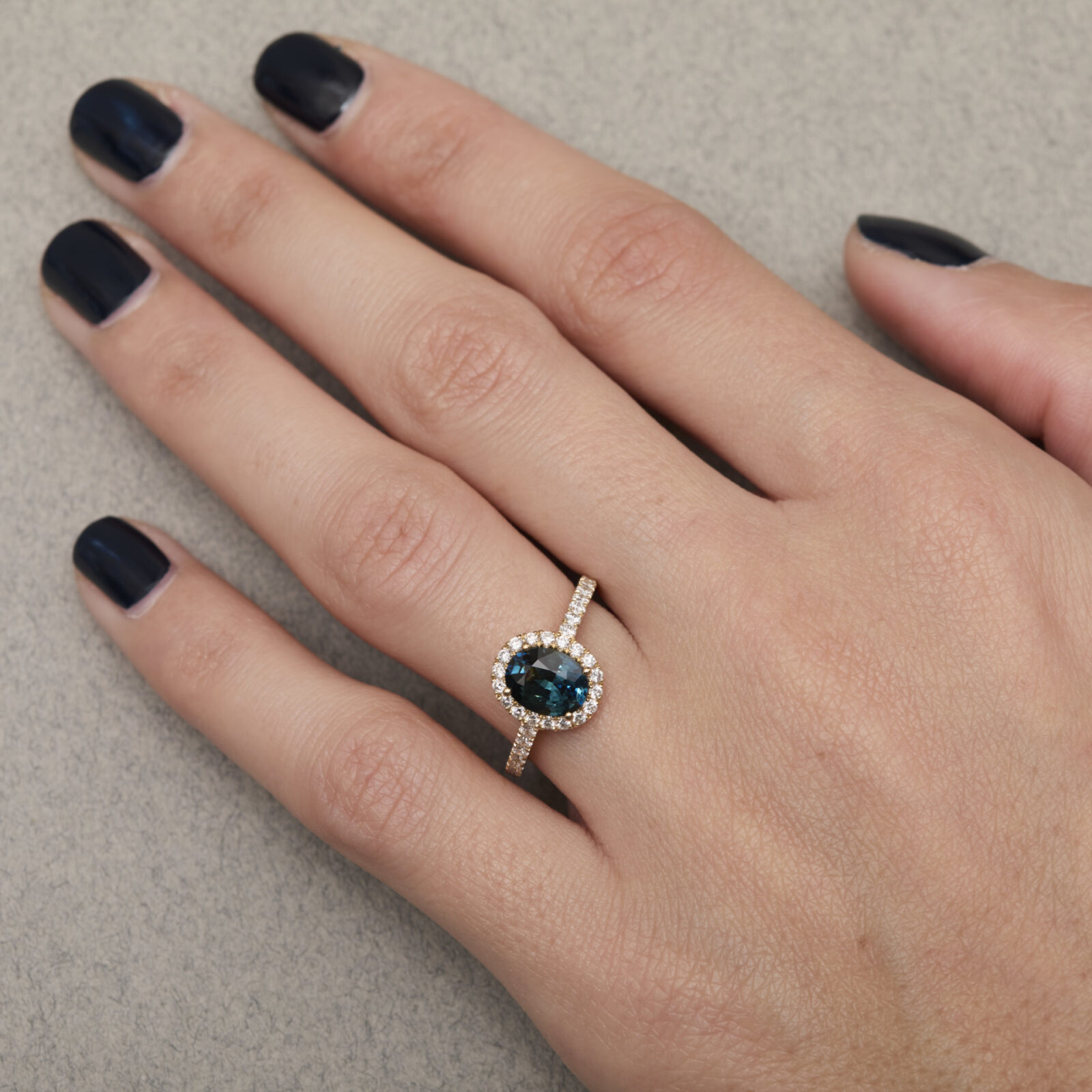 Bague Jaffna - Saphir Teal 1.61 carats - Image 2