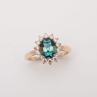 Bague Ella - Saphir Teal 2.14 carats