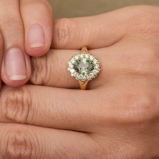 Bague Colombo - Saphir Vert 2.07 carats