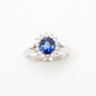 Bague Ella - Saphir Peacock 1.50 carats