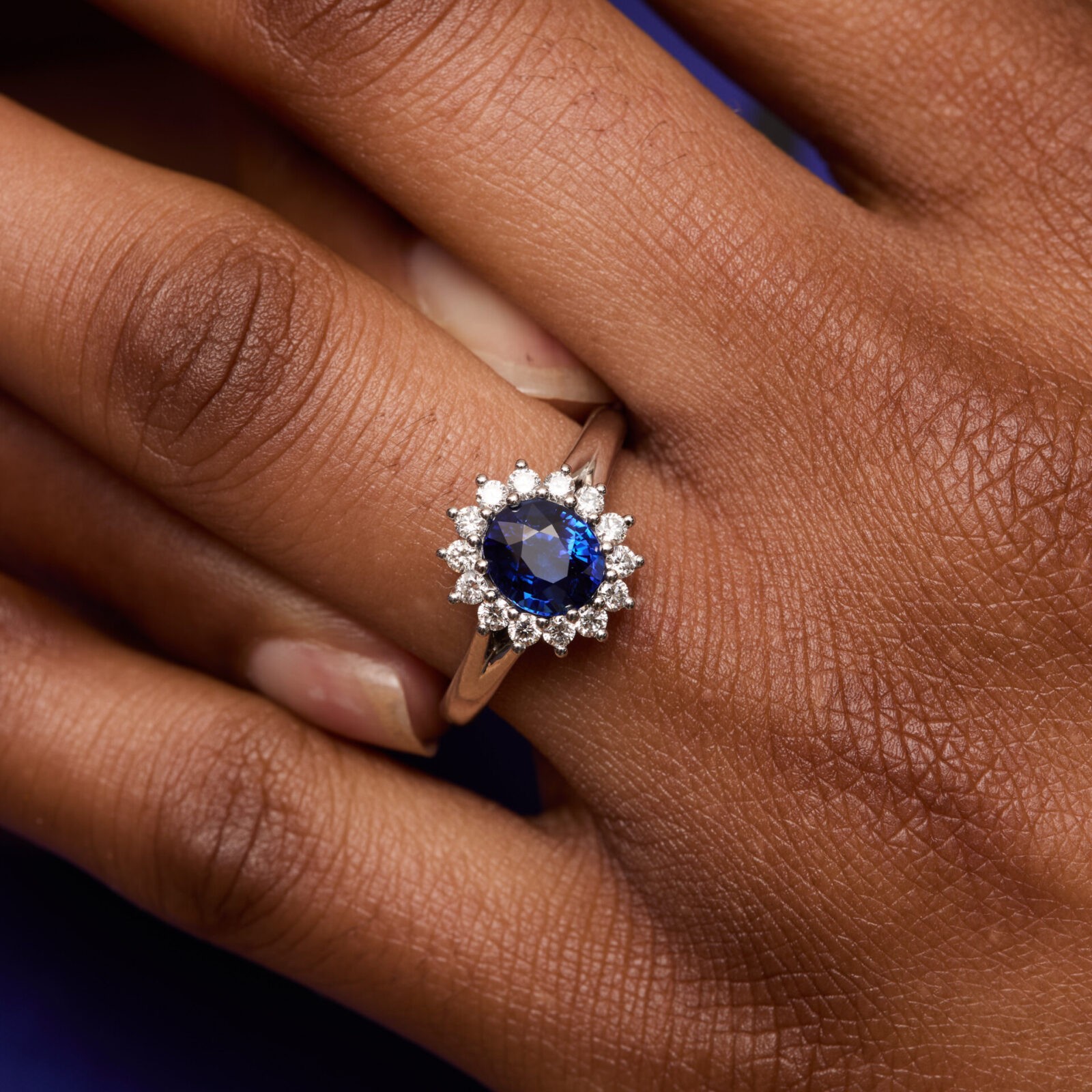 Bague Ella - Saphir Peacock 1.50 carats - Image 2