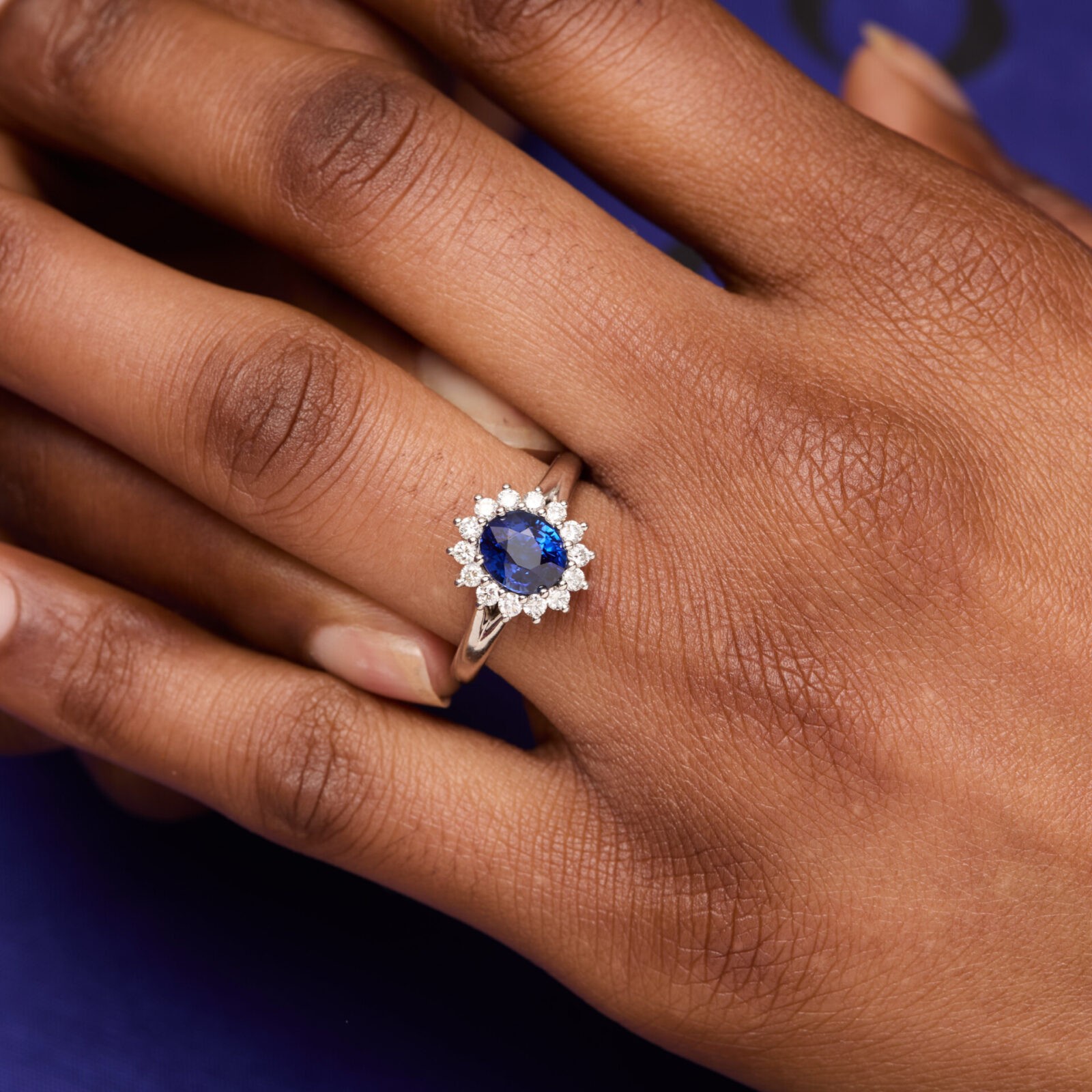 Bague Ella - Saphir Peacock 1.50 carats - Image 3