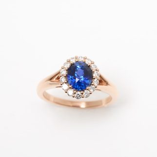 Bague Matara - Saphir Peacock 1.57 carats
