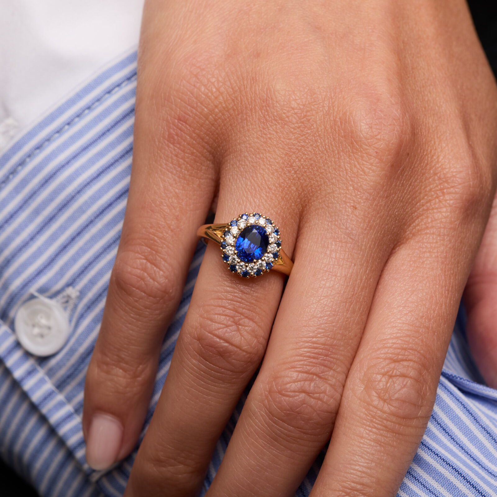 Bague Colombo - Saphir Peacock 1.74 carats - Image 3