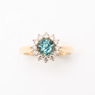Bague Ella - Saphir Teal 1,22 carats