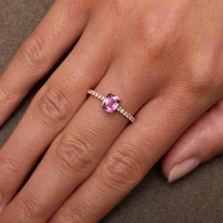 Bague Trinco - Saphir Vivid Pink 1.00 carats