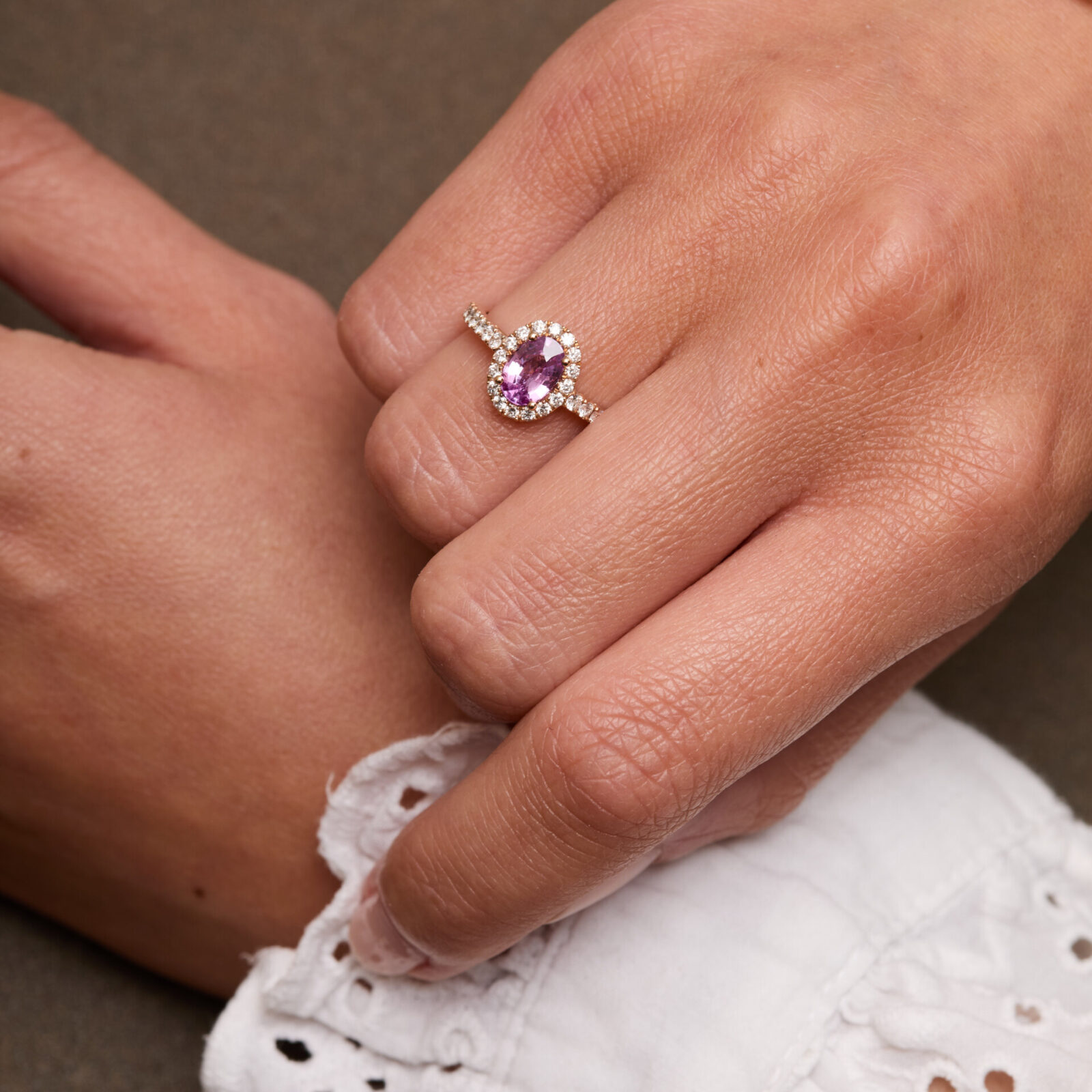 Bague Jaffna - Saphir Rose 0.90 carats - Image 2