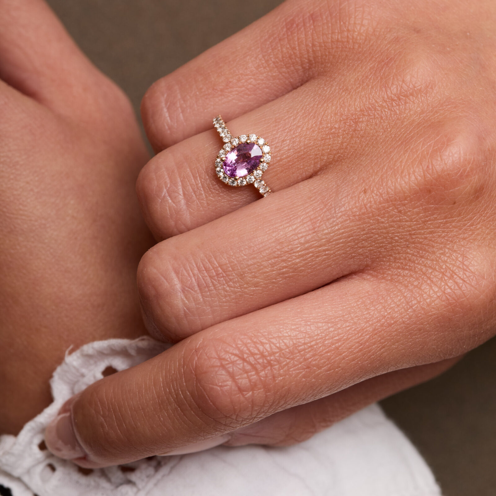 Bague Jaffna - Saphir Rose 0.90 carats - Image 3