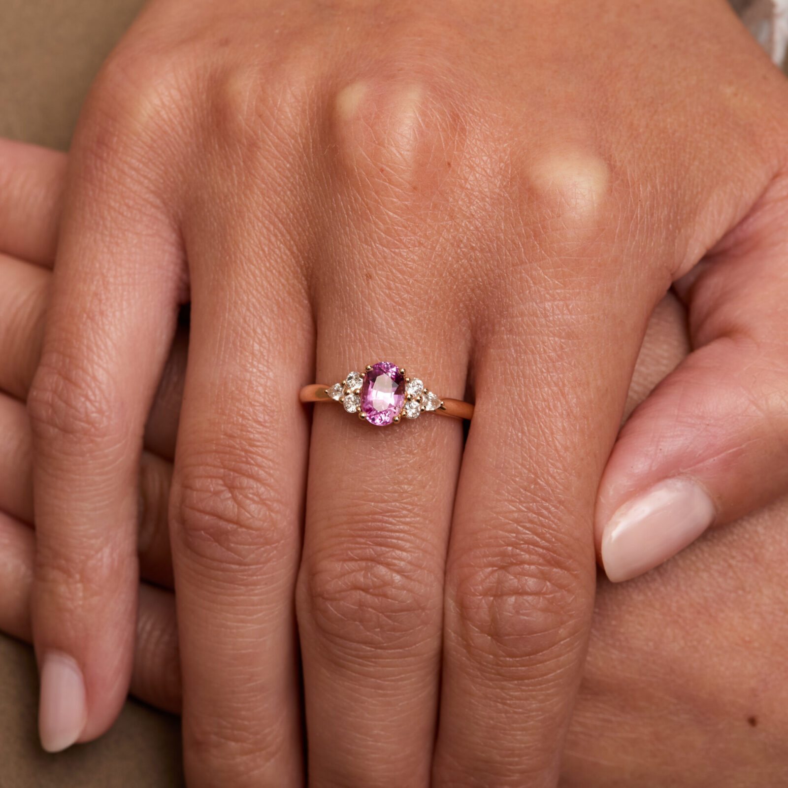 Bague Althéa - Saphir Rose 1.17 carats - Image 3