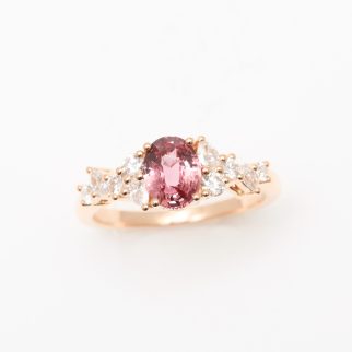 Bague Horana Poire - Saphir Padparadscha 1,06 carats