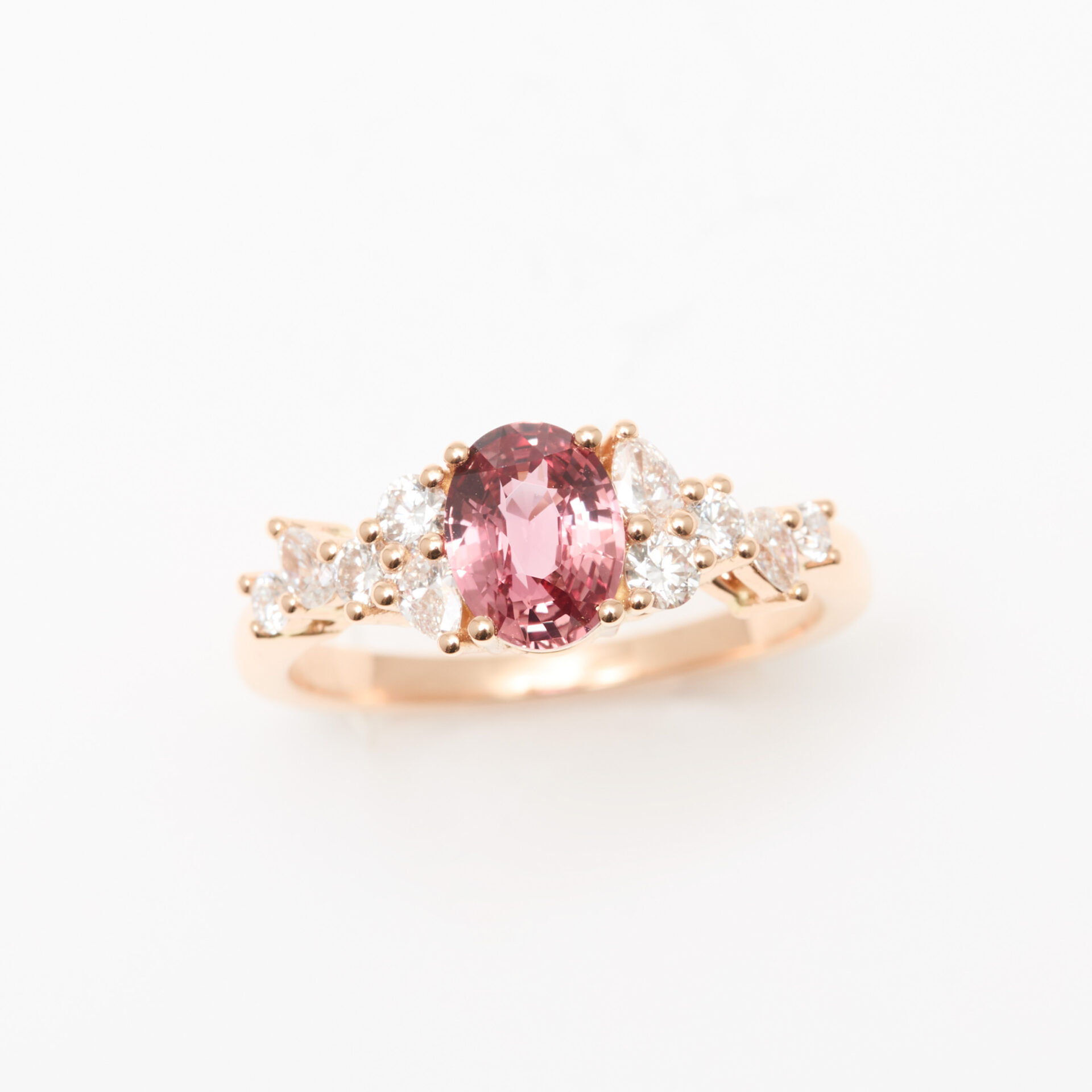Bague Horana Poire - Saphir Padparadscha 1,06 carats