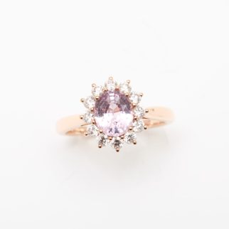 Bague Ella - Saphir Rose 1.30 carats