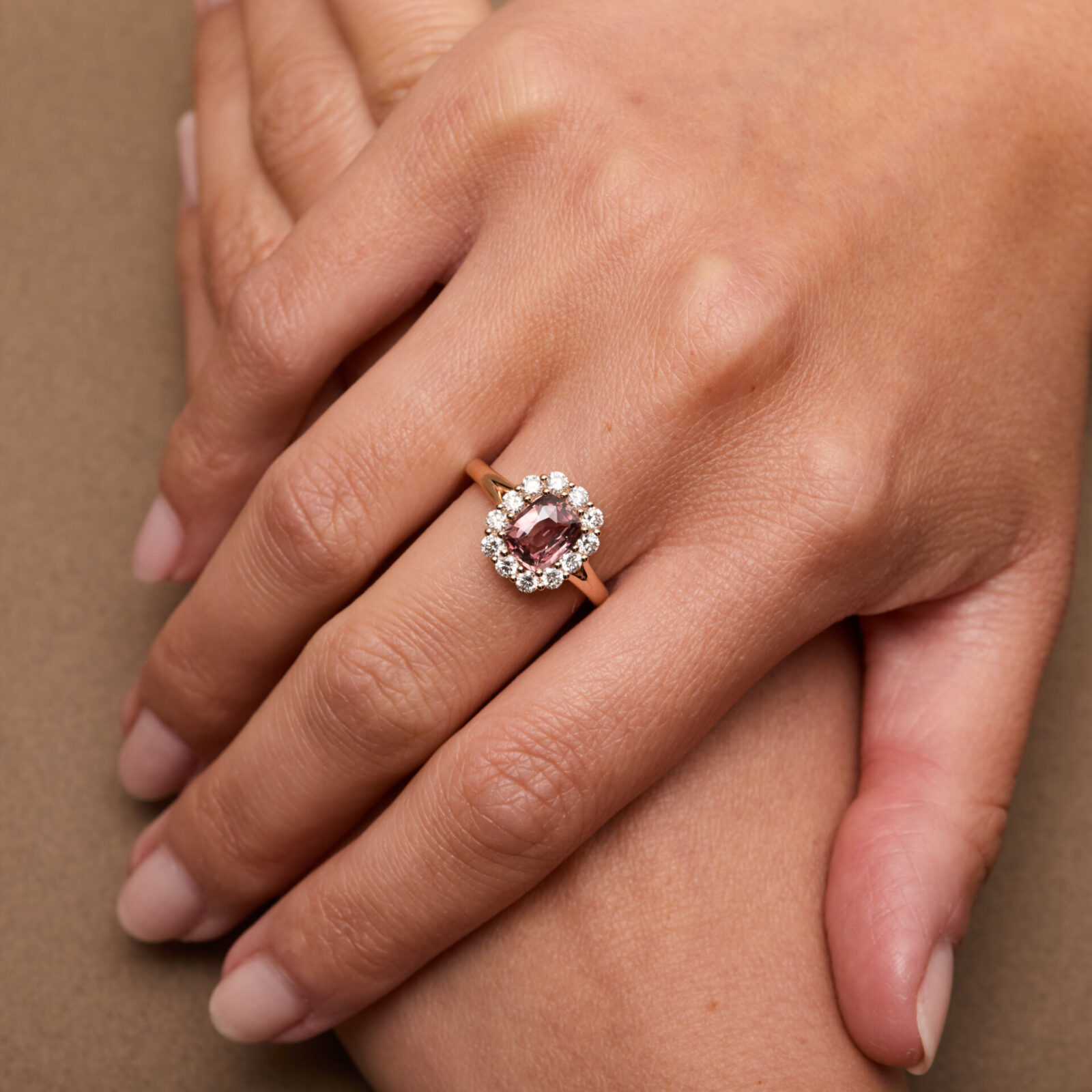 Bague Matara - Saphir Padparadscha 1.65 carats - Image 2