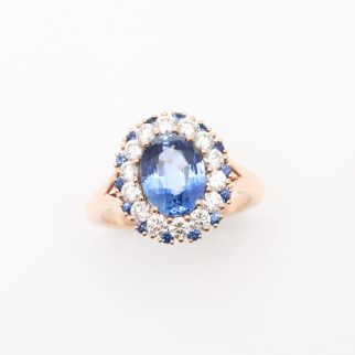 Bague Colombo - Saphir Vivid Blue 2.55 carats