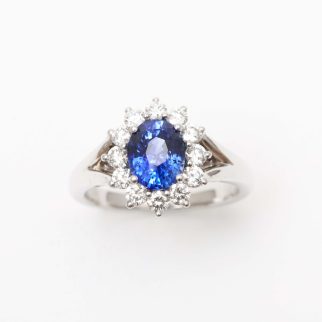 Bague Ella - Saphir Peacock 1.89 carats