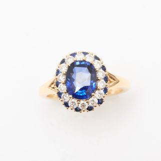 Bague Colombo - Saphir Peacock 2.06 carats