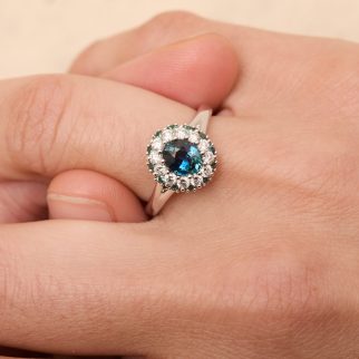 Bague Colombo - Saphir Teal 1.04 carats