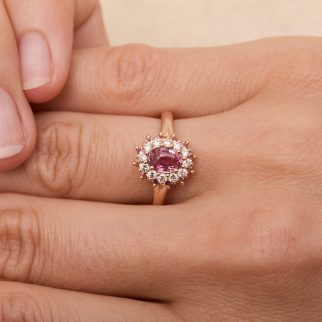 Bague Colombo - Saphir Rose 1.02 carats