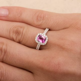 Bague Jaffna - Saphir Rose 1.01 carats