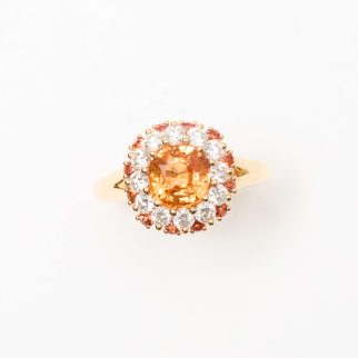 Bague Colombo - Grenat Mandarin 1.94 carats