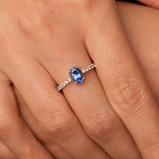 Bague Trinco - Saphir Cornflower 1.21 carats