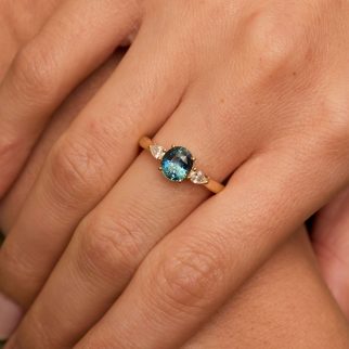 Bague Elahera - Saphir Teal 1.55 carats