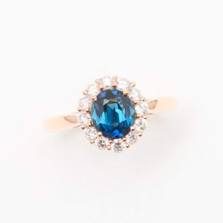 Bague Matara - Saphir Teal Indigo 1.55 carats