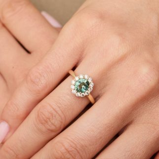 Bague Matara - Saphir Teal 1.53 carats