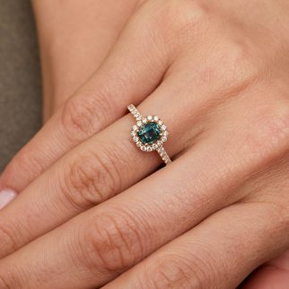 Bague Jaffna - Saphir Teal 1.28 carats