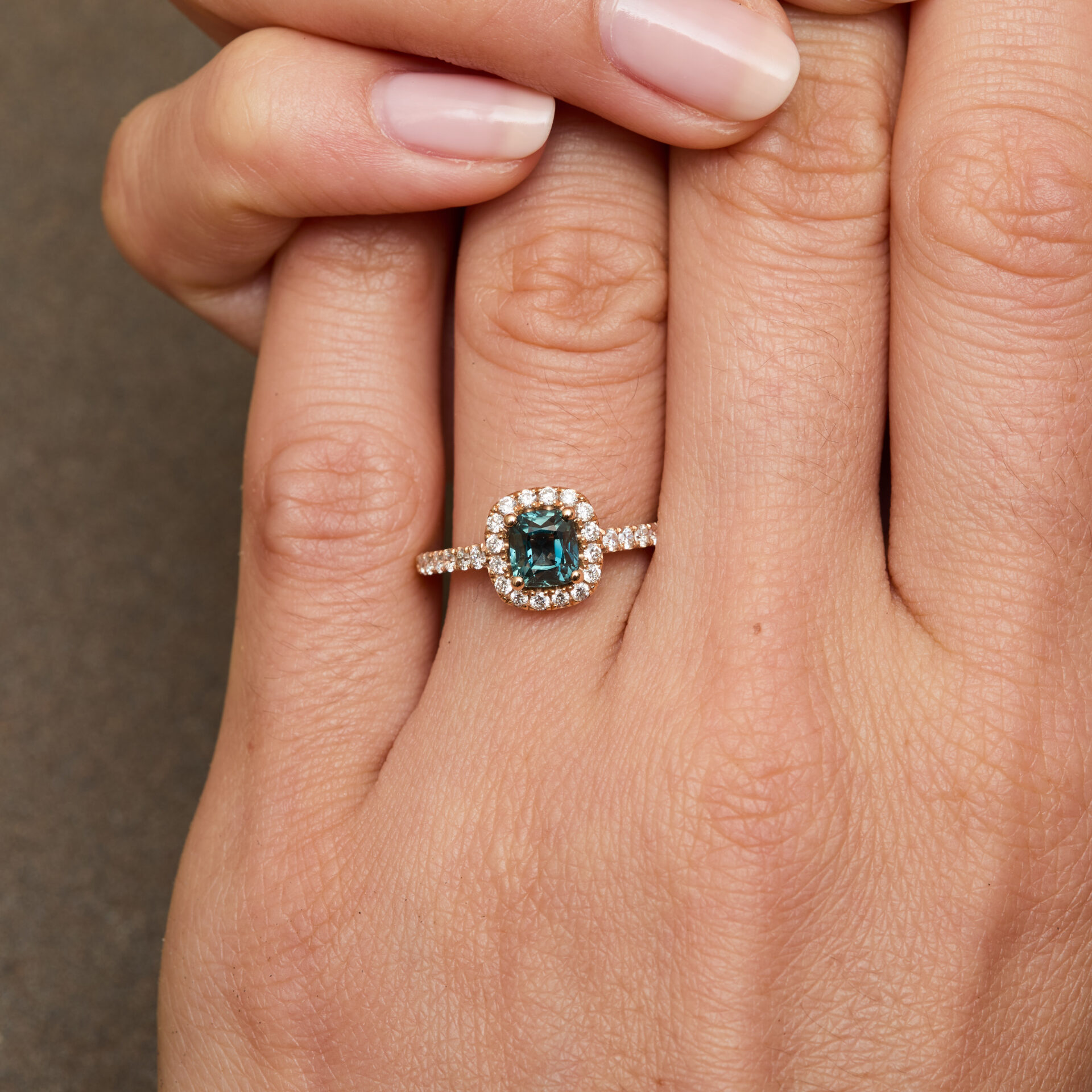 Bague Jaffna - Saphir Teal 1.28 carats - Image 3