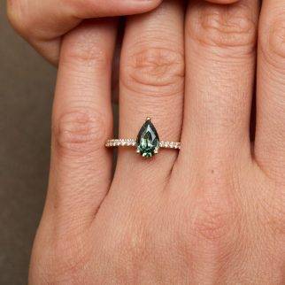 Bague Trinco - Saphir Teal 1.33 carats