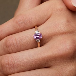 Bague Esmeralda – Saphir rose 1.19 carats