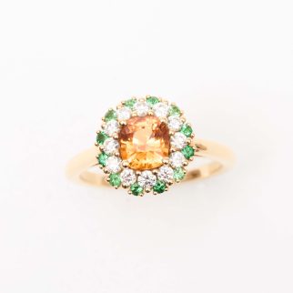 Bague Colombo - Grenat Mandarin 1.15 carats