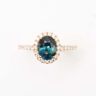 Bague Jaffna - Saphir Teal 1.61 carats