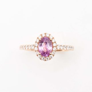 Bague Jaffna - Saphir Rose 0.90 carats