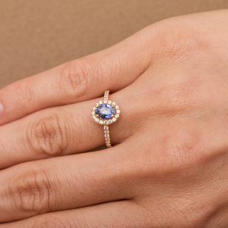 Bague Jaffna – Saphir Cornflower 1.10 carats