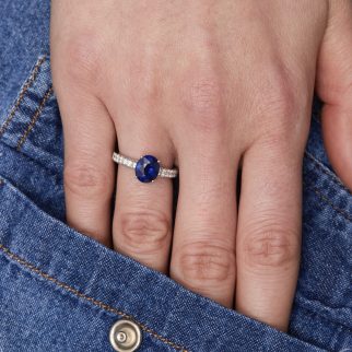 Bague Trinco - Saphir Royal Blue 2.13 carats