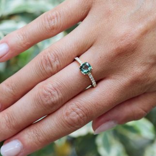 Bague Trinco - Saphir Teal 1.12 carats