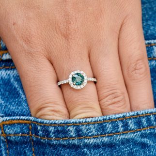 Bague Jaffna - Saphir Teal 1.09 carats