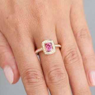 Bague Jaffna Art déco - Spinelle Mahenge 1.03 carats