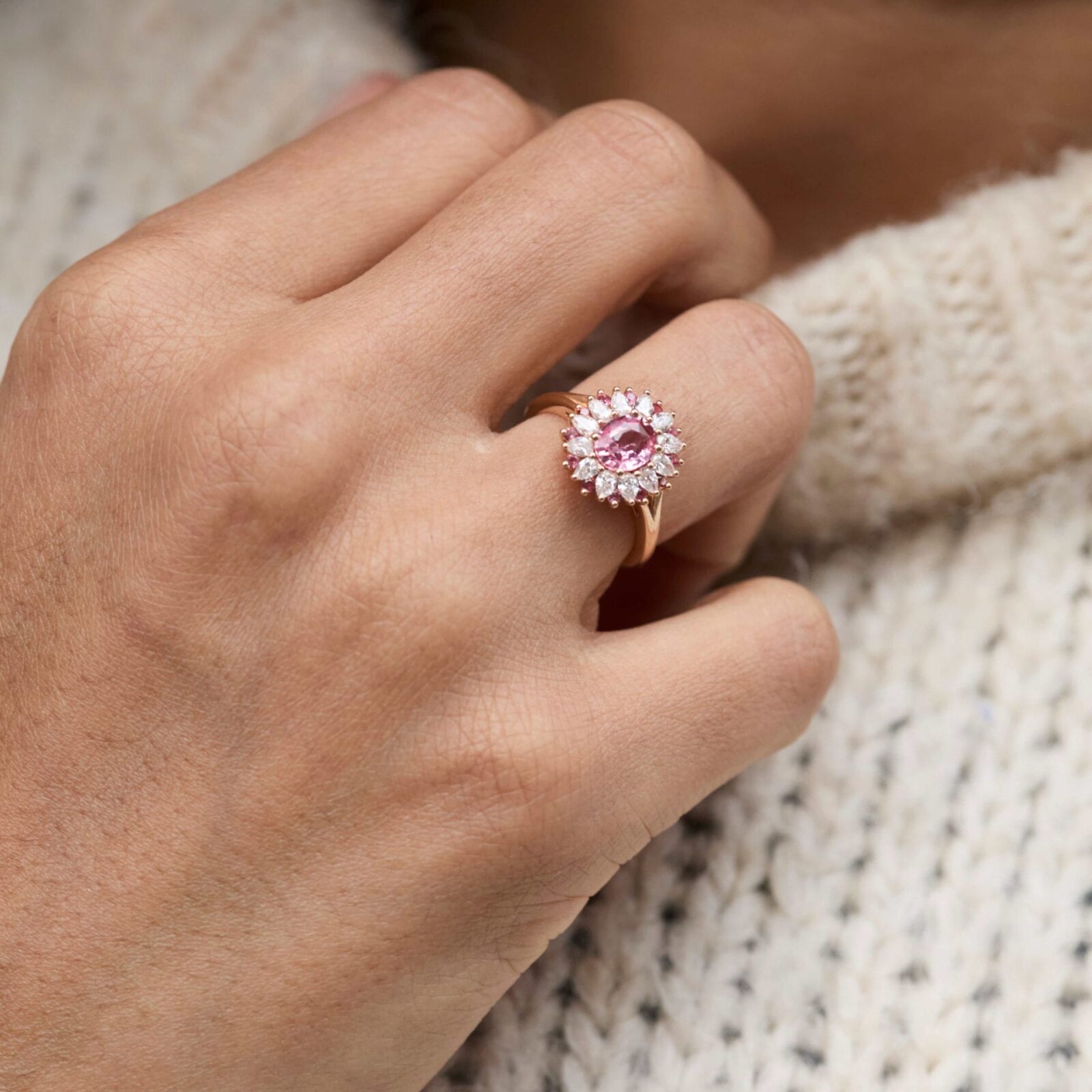 Bague Colombo - Saphir Padparadscha 1.05 carats - Image 3