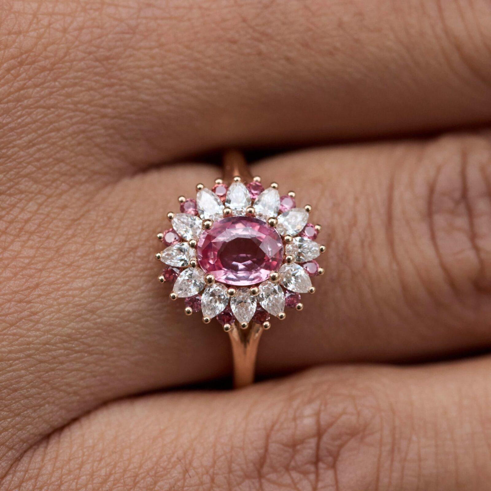 Bague Colombo - Saphir Padparadscha 1.05 carats - Image 2