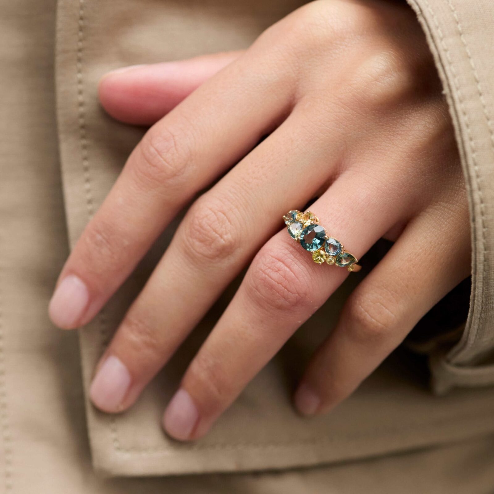 Bague Constellation - Saphir Teal 2.77 carats - Image 2